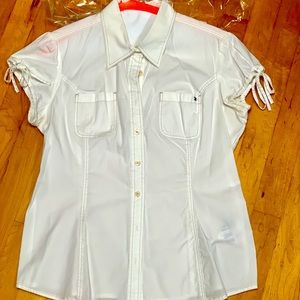 TOMMY HILFIGER: MINT CONDITION WHITE BLOUSE SIZE M